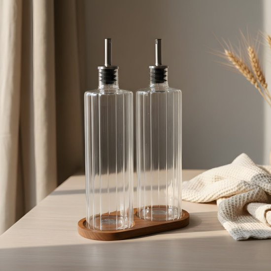 Glass Oil Dispenser - 2 Pcs